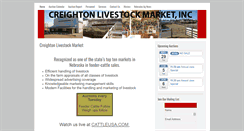 Desktop Screenshot of creightonlivestock.com